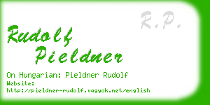 rudolf pieldner business card